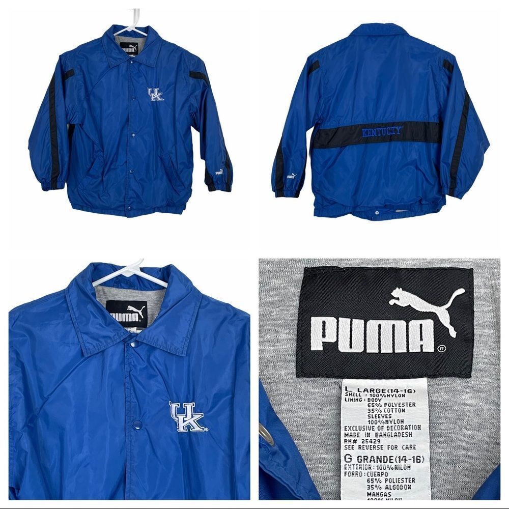 Puma University of Kentucky Light Jacket Boys‎ Lg - Picture 2 of 7